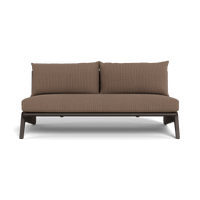 MLB Aluminum 2 Seat Armless Sofa