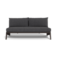 MLB Aluminum 2 Seat Armless Sofa