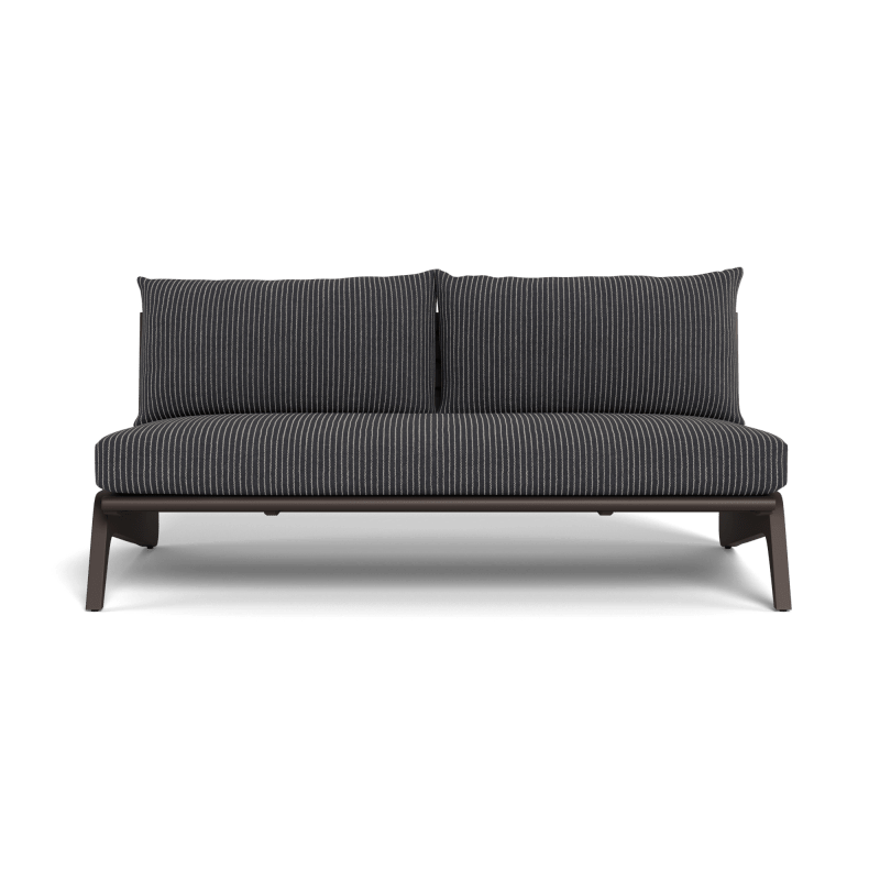 MLB Aluminum 2 Seat Armless Sofa