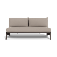 MLB Aluminum 2 Seat Armless Sofa