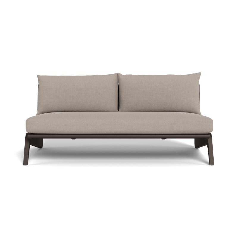 MLB Aluminum 2 Seat Armless Sofa