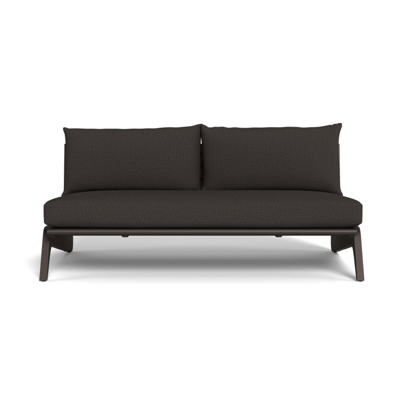 MLB Aluminum 2 Seat Armless Sofa