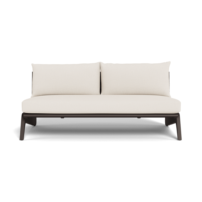 MLB Aluminum 2 Seat Armless Sofa