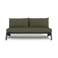 MLB Aluminum 2 Seat Armless Sofa
