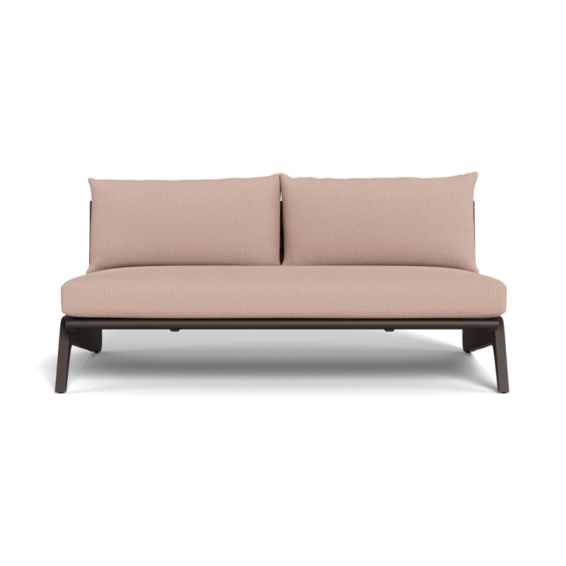 MLB Aluminum 2 Seat Armless Sofa