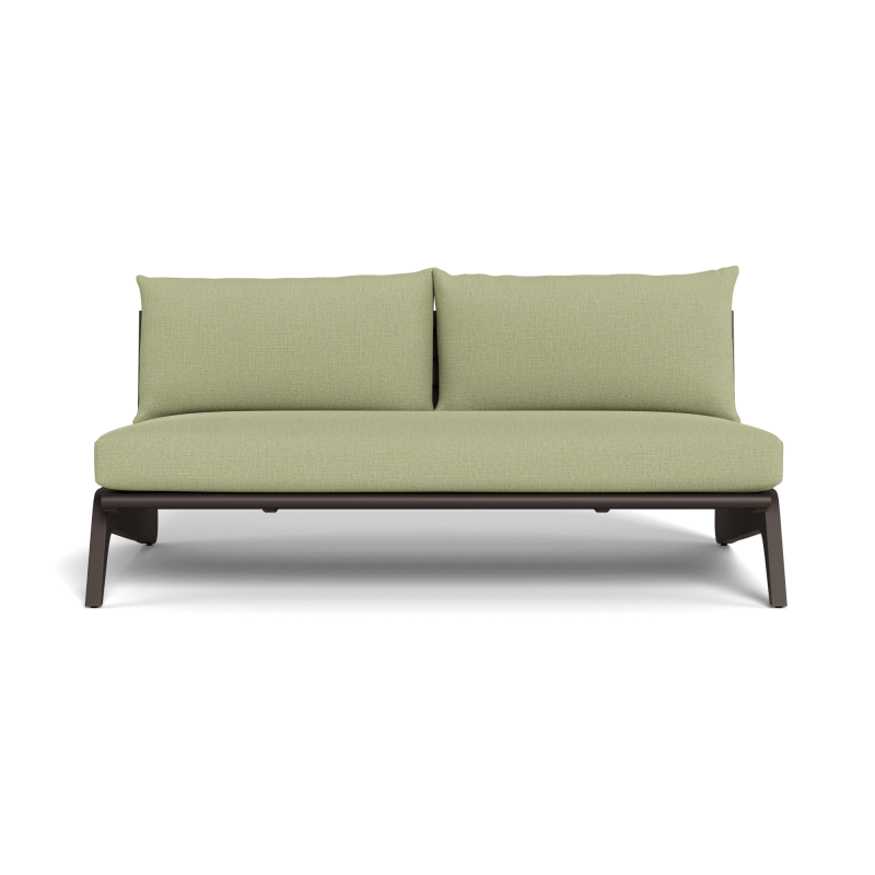 MLB Aluminum 2 Seat Armless Sofa