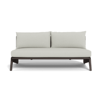 MLB Aluminum 2 Seat Armless Sofa
