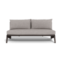 MLB Aluminum 2 Seat Armless Sofa
