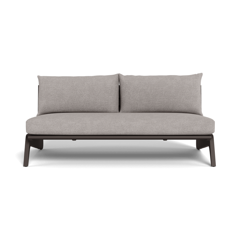 MLB Aluminum 2 Seat Armless Sofa