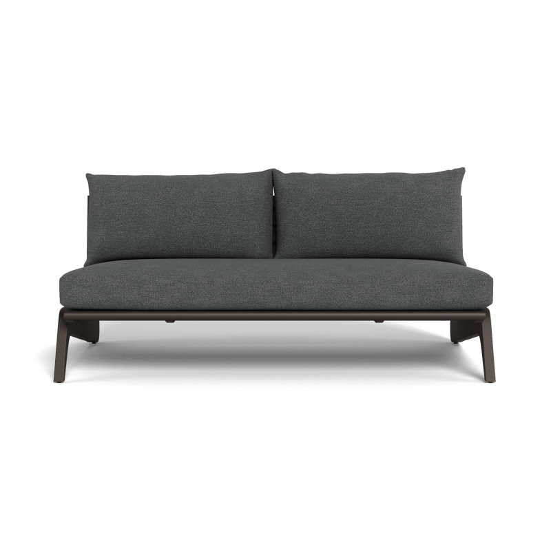 MLB Aluminum 2 Seat Armless Sofa