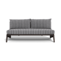MLB Aluminum 2 Seat Armless Sofa