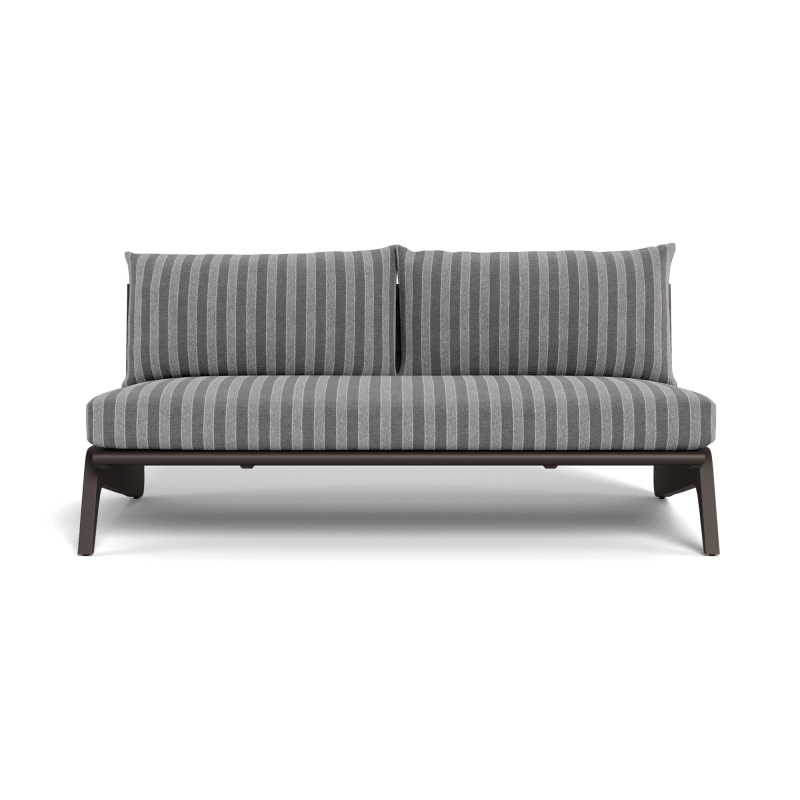 MLB Aluminum 2 Seat Armless Sofa