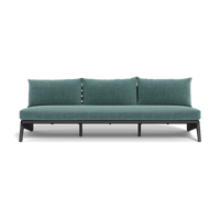 MLB Aluminum 3 Seat Armless Sofa