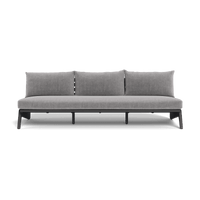 MLB Aluminum 3 Seat Armless Sofa