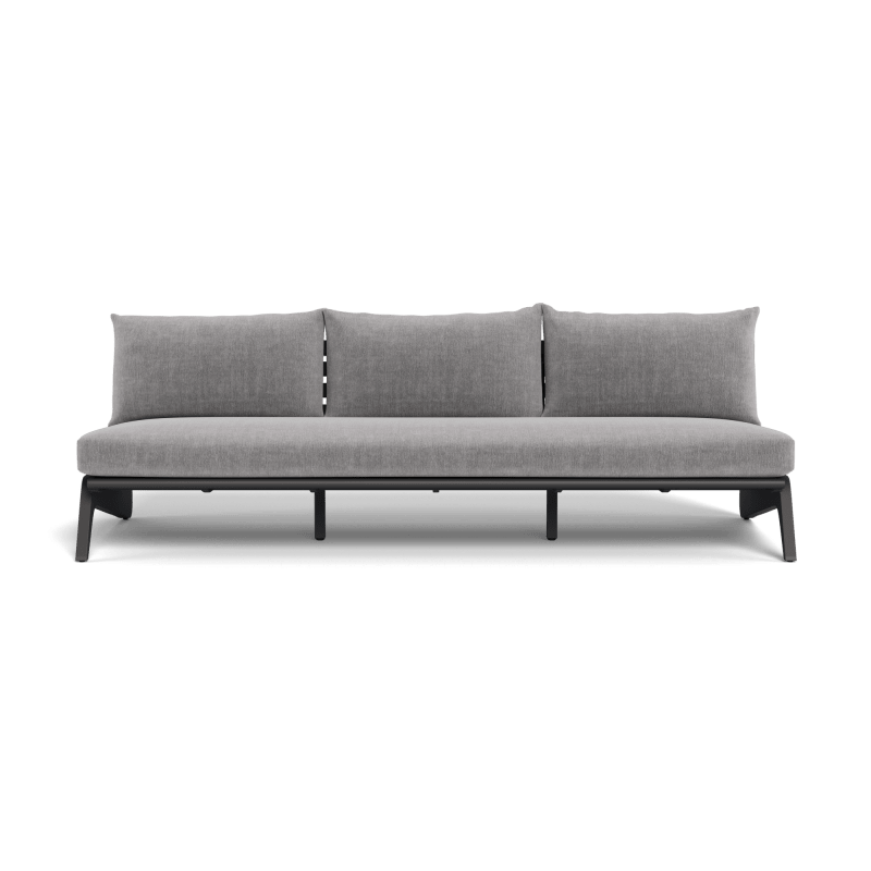 MLB Aluminum 3 Seat Armless Sofa