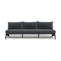 MLB Aluminum 3 Seat Armless Sofa
