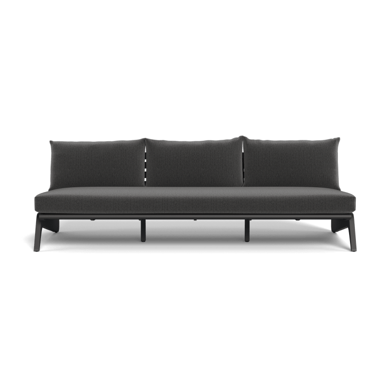 MLB Aluminum 3 Seat Armless Sofa