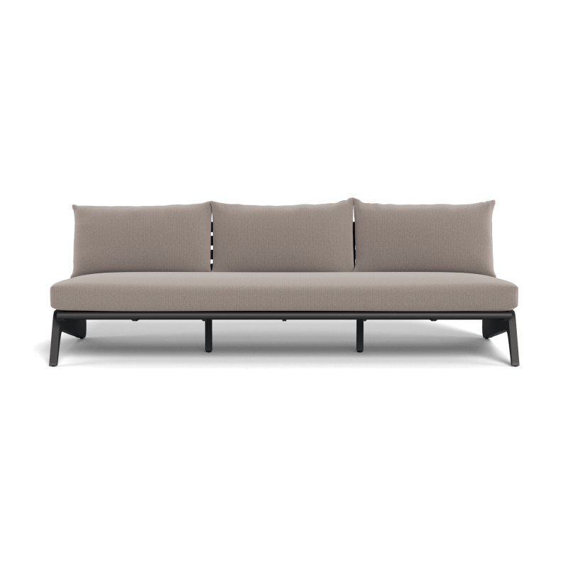 MLB Aluminum 3 Seat Armless Sofa