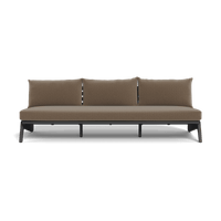 MLB Aluminum 3 Seat Armless Sofa