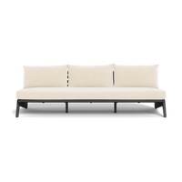 MLB Aluminum 3 Seat Armless Sofa