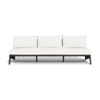 MLB Aluminum 3 Seat Armless Sofa