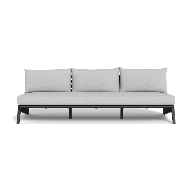 MLB Aluminum 3 Seat Armless Sofa