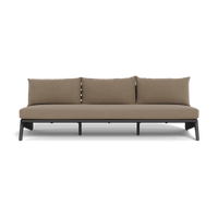 MLB Aluminum 3 Seat Armless Sofa