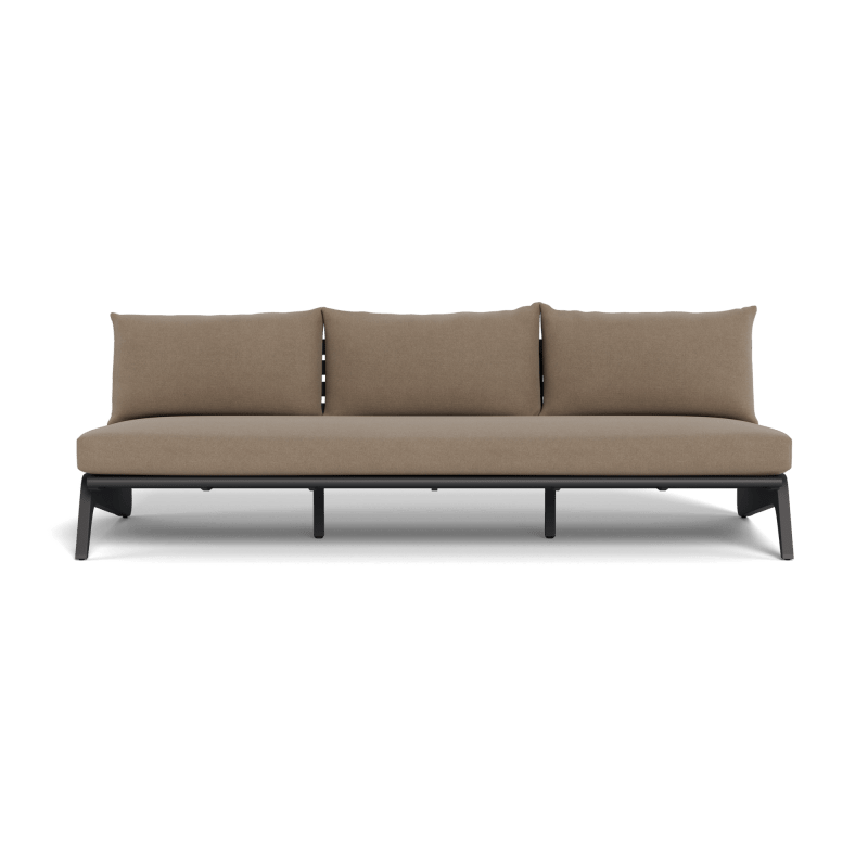 MLB Aluminum 3 Seat Armless Sofa
