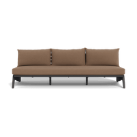 MLB Aluminum 3 Seat Armless Sofa
