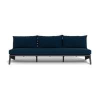 MLB Aluminum 3 Seat Armless Sofa