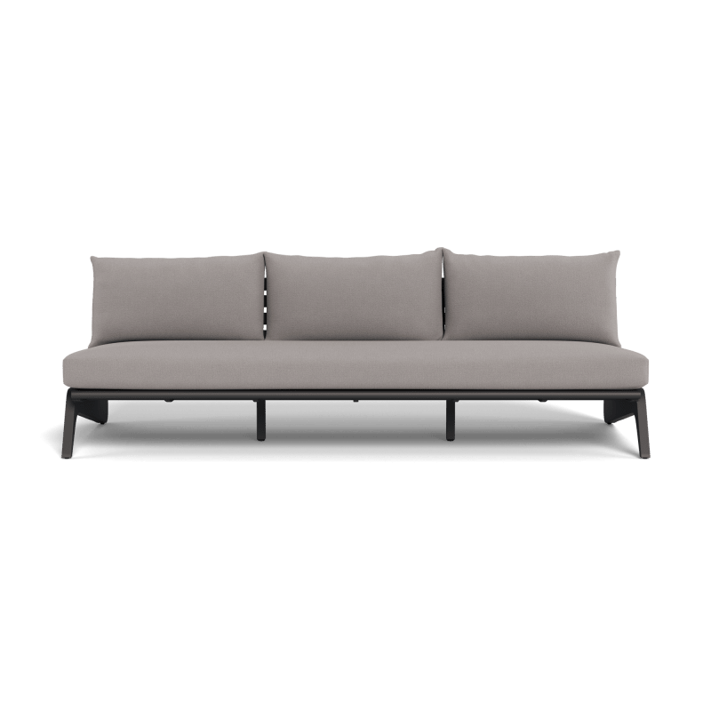 MLB Aluminum 3 Seat Armless Sofa