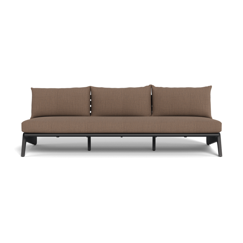 MLB Aluminum 3 Seat Armless Sofa