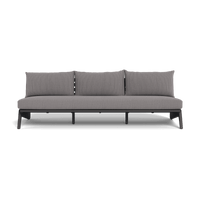 MLB Aluminum 3 Seat Armless Sofa