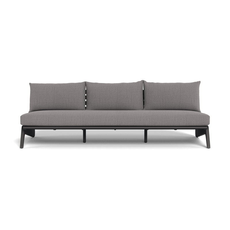 MLB Aluminum 3 Seat Armless Sofa