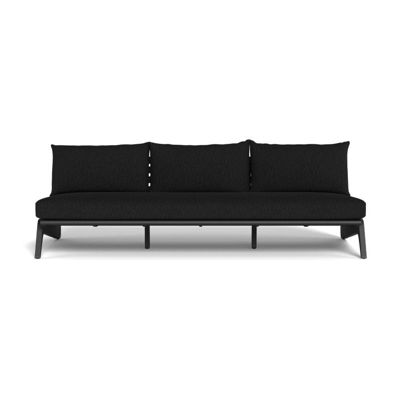 MLB Aluminum 3 Seat Armless Sofa