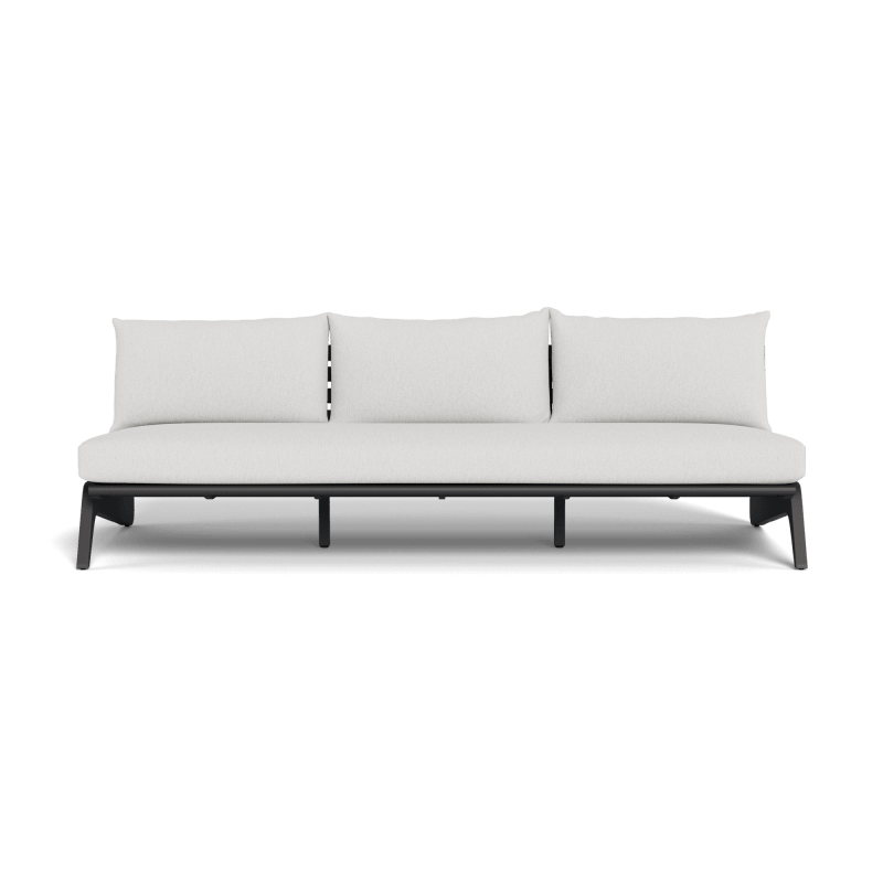 MLB Aluminum 3 Seat Armless Sofa