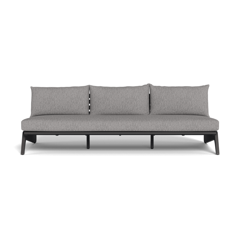 MLB Aluminum 3 Seat Armless Sofa