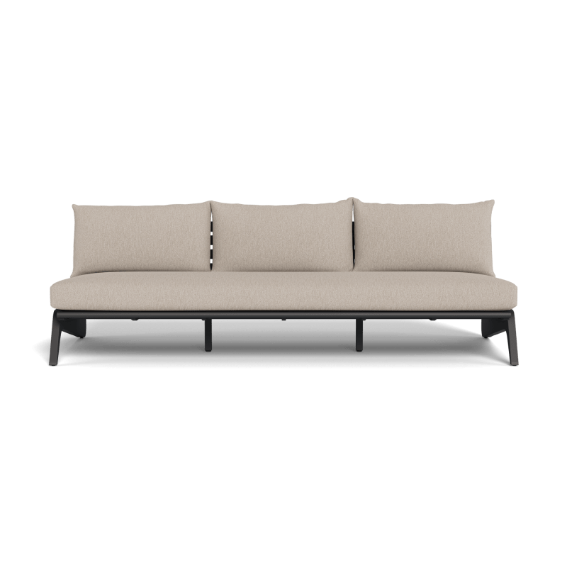 MLB Aluminum 3 Seat Armless Sofa