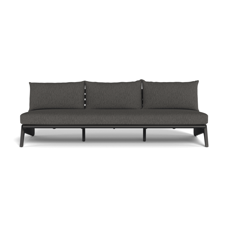 MLB Aluminum 3 Seat Armless Sofa
