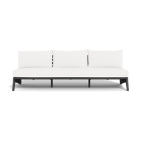MLB Aluminum 3 Seat Armless Sofa