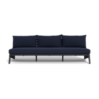 MLB Aluminum 3 Seat Armless Sofa
