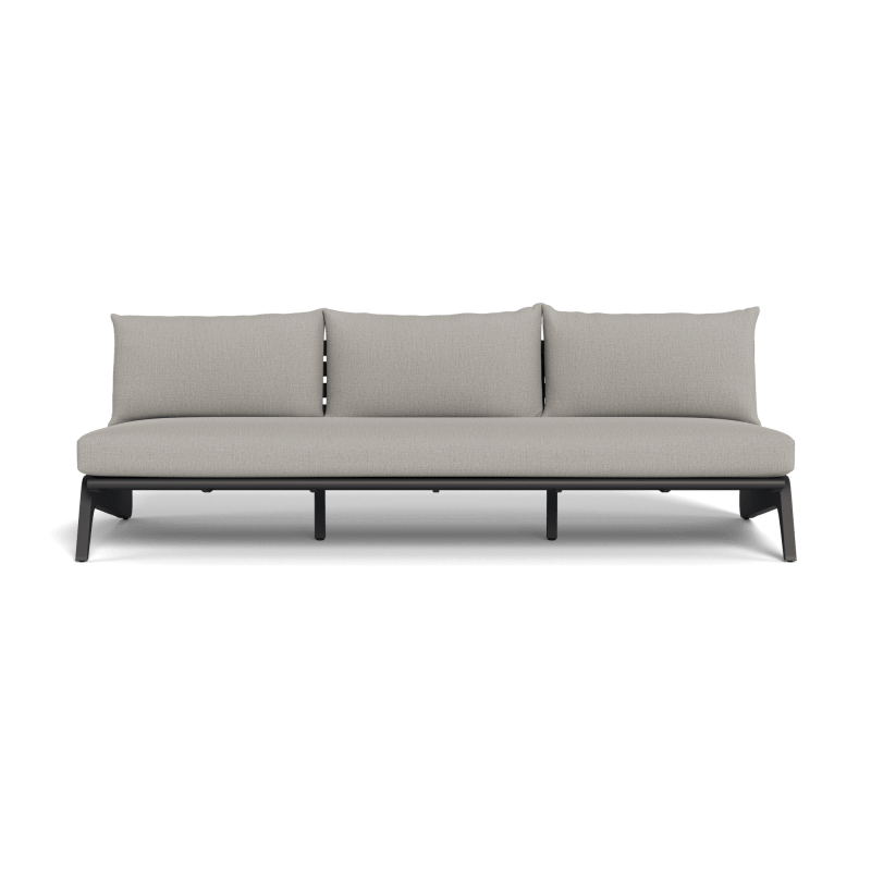MLB Aluminum 3 Seat Armless Sofa