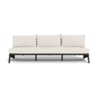 MLB Aluminum 3 Seat Armless Sofa