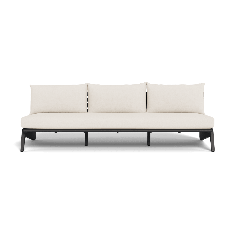 MLB Aluminum 3 Seat Armless Sofa