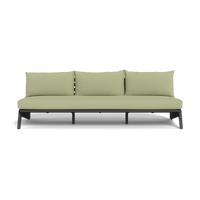 MLB Aluminum 3 Seat Armless Sofa