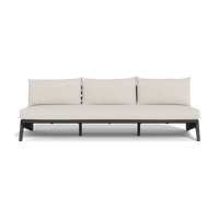MLB Aluminum 3 Seat Armless Sofa