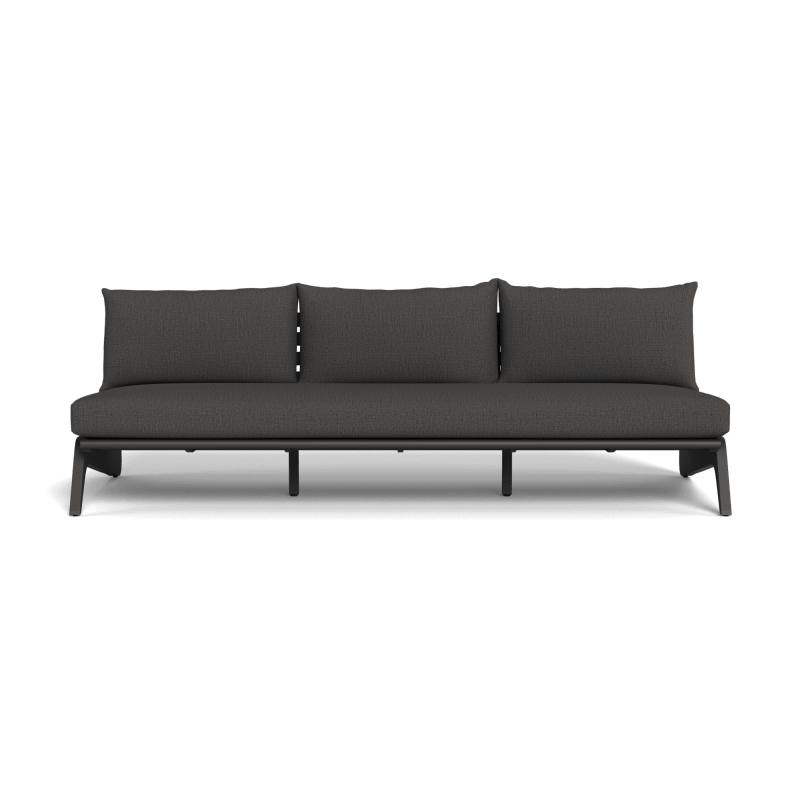 MLB Aluminum 3 Seat Armless Sofa