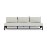 MLB Aluminum 3 Seat Armless Sofa