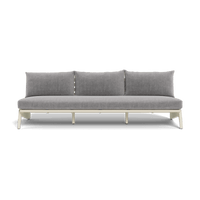 MLB Aluminum 3 Seat Armless Sofa