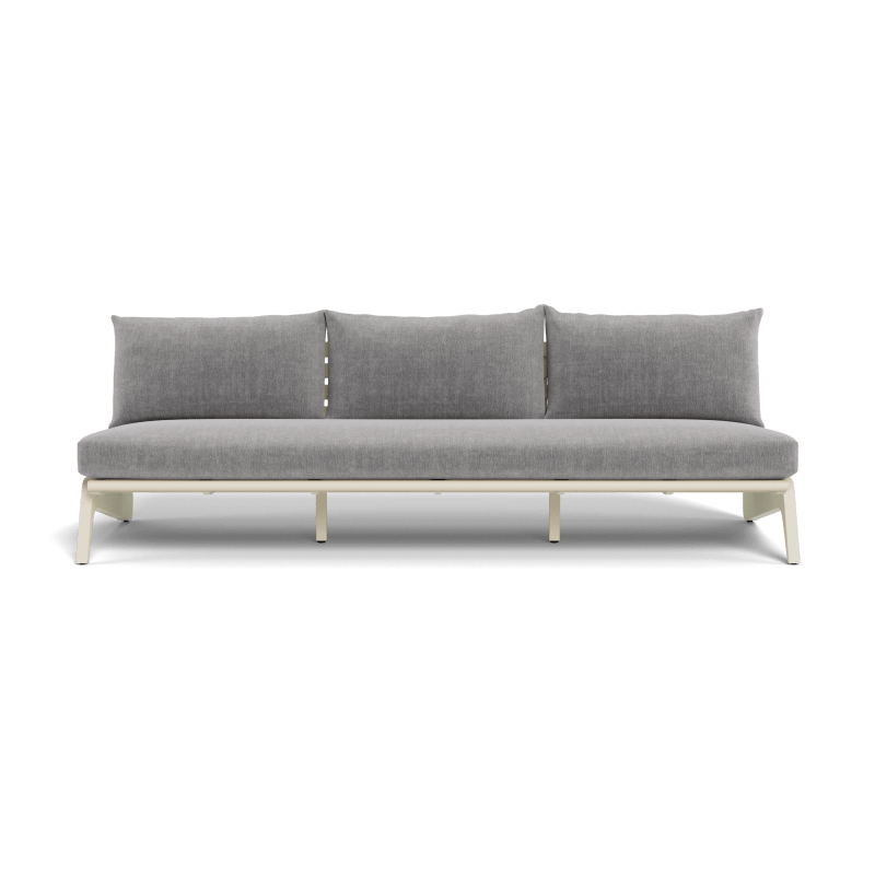 MLB Aluminum 3 Seat Armless Sofa